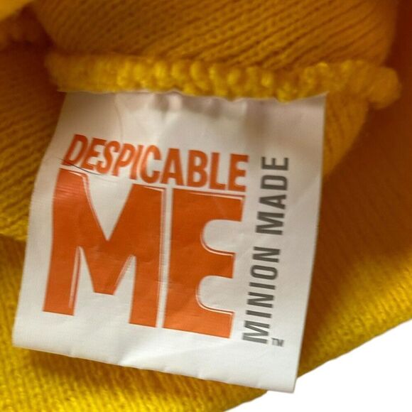 Minion Winter Hat Kids and Adult Yellow and Black Despicable Me - Picture 5 of 6